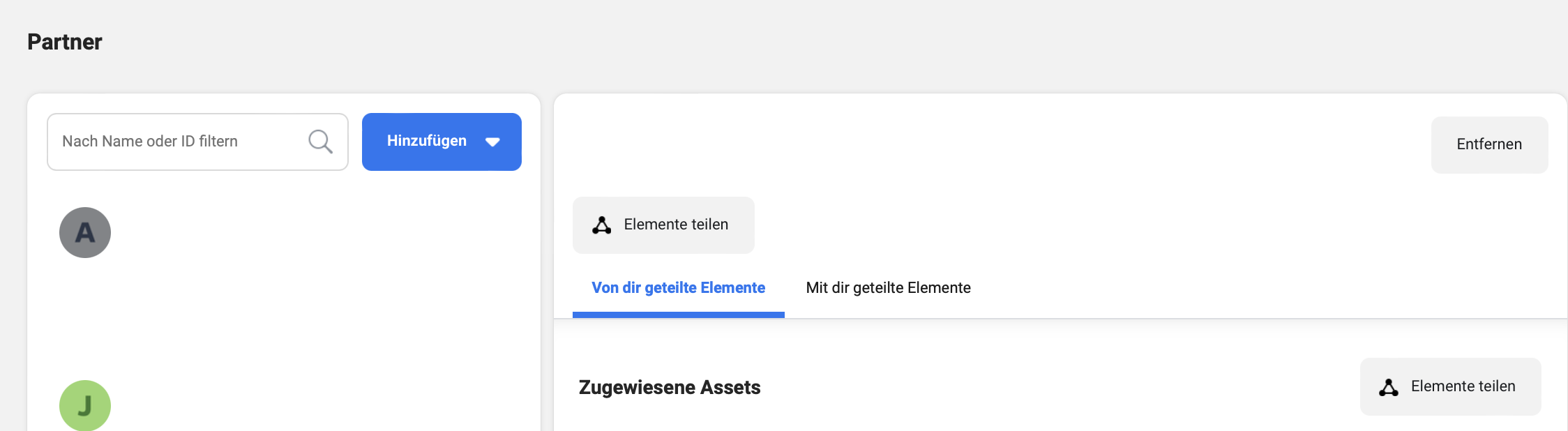 Partner-Übersicht